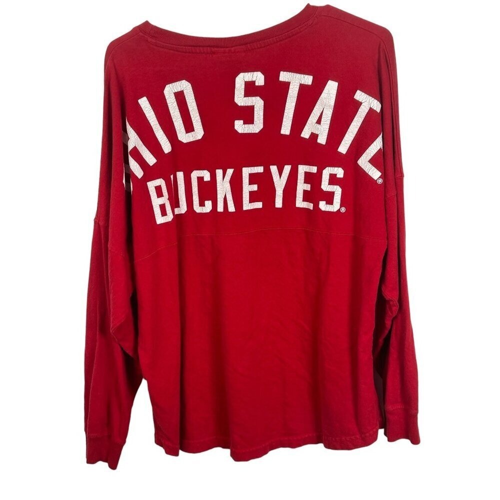 J. America Ohio State Buckeyes Red Long Sleeve Tee
